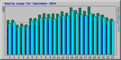 Hourly usage for September 2024