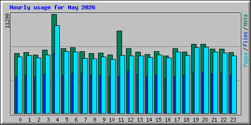 Hourly usage for May 2026